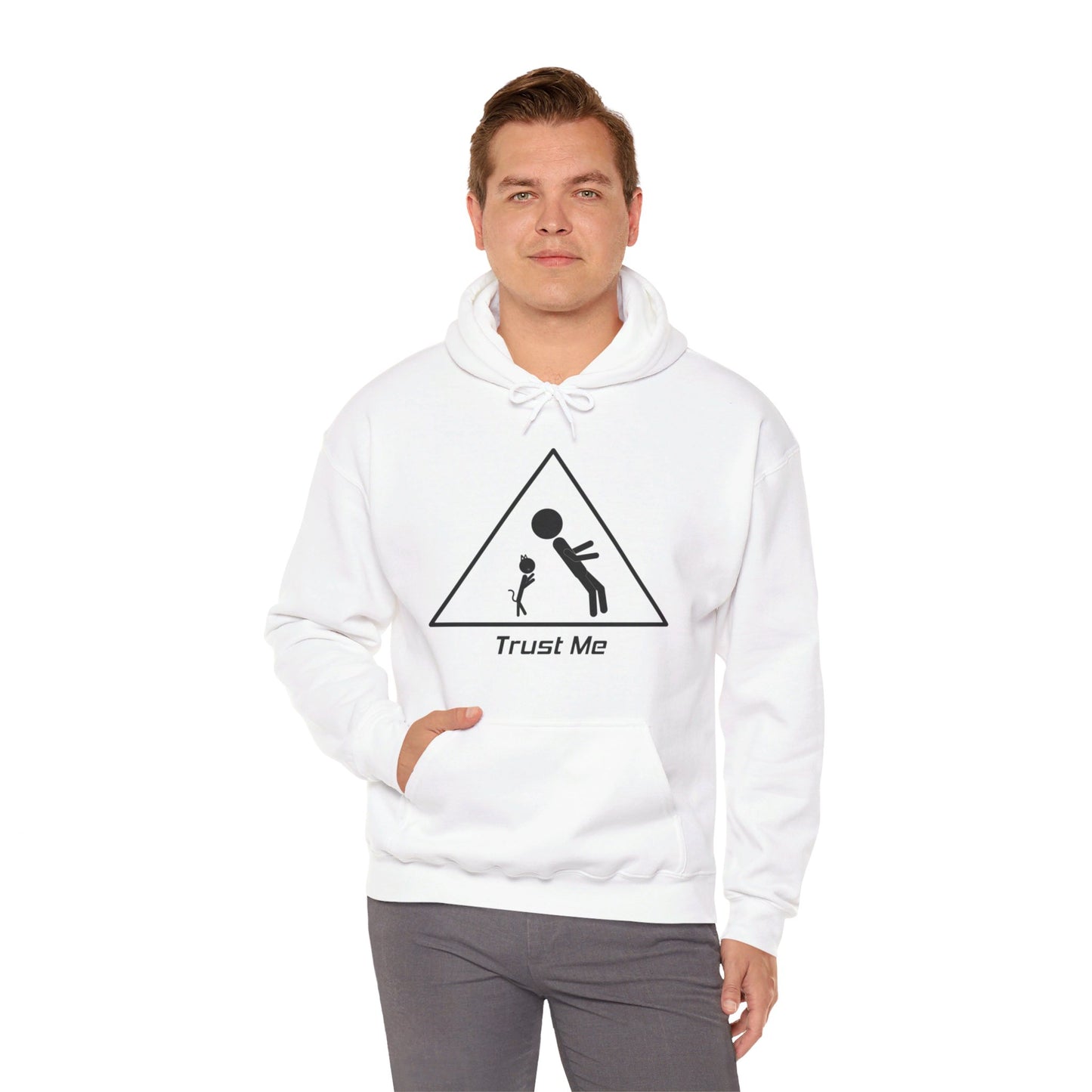 White Trustfall Hoodie