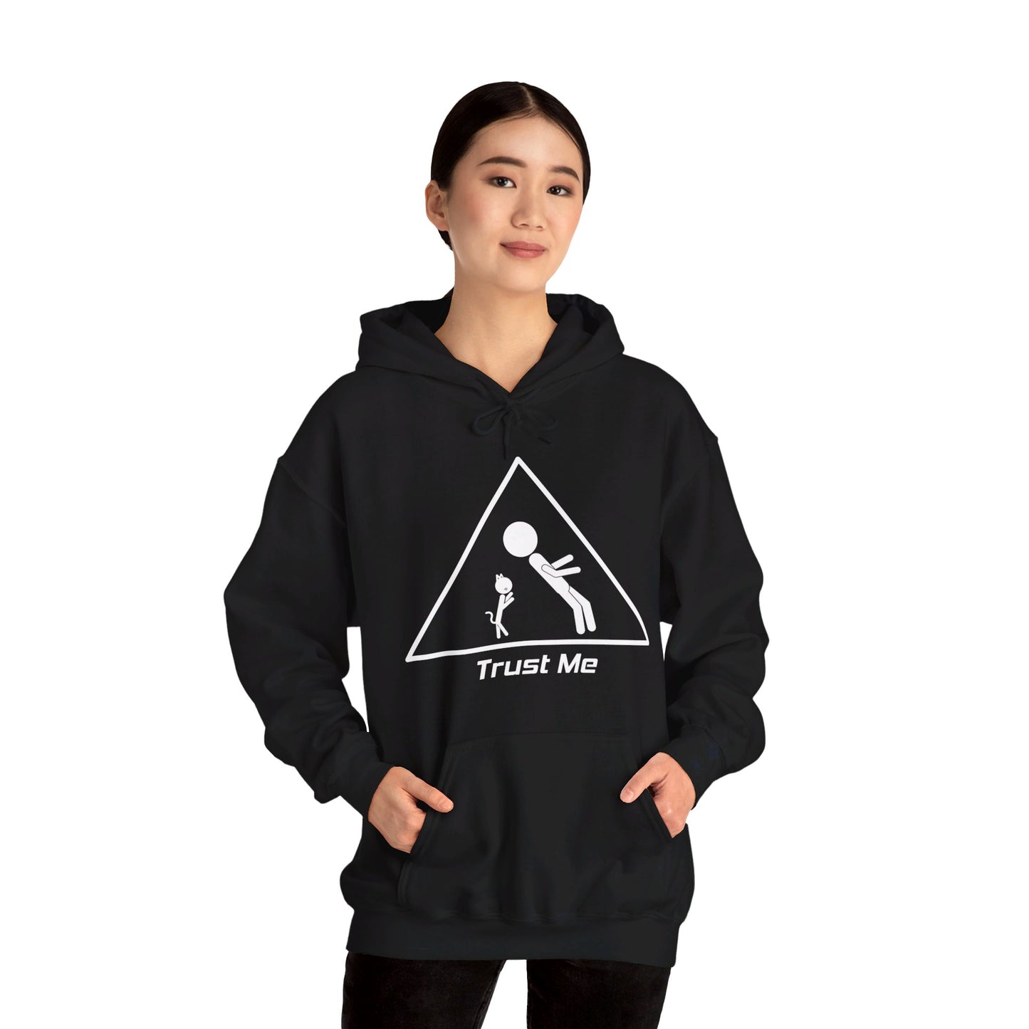 Black Trustfall Hoodie