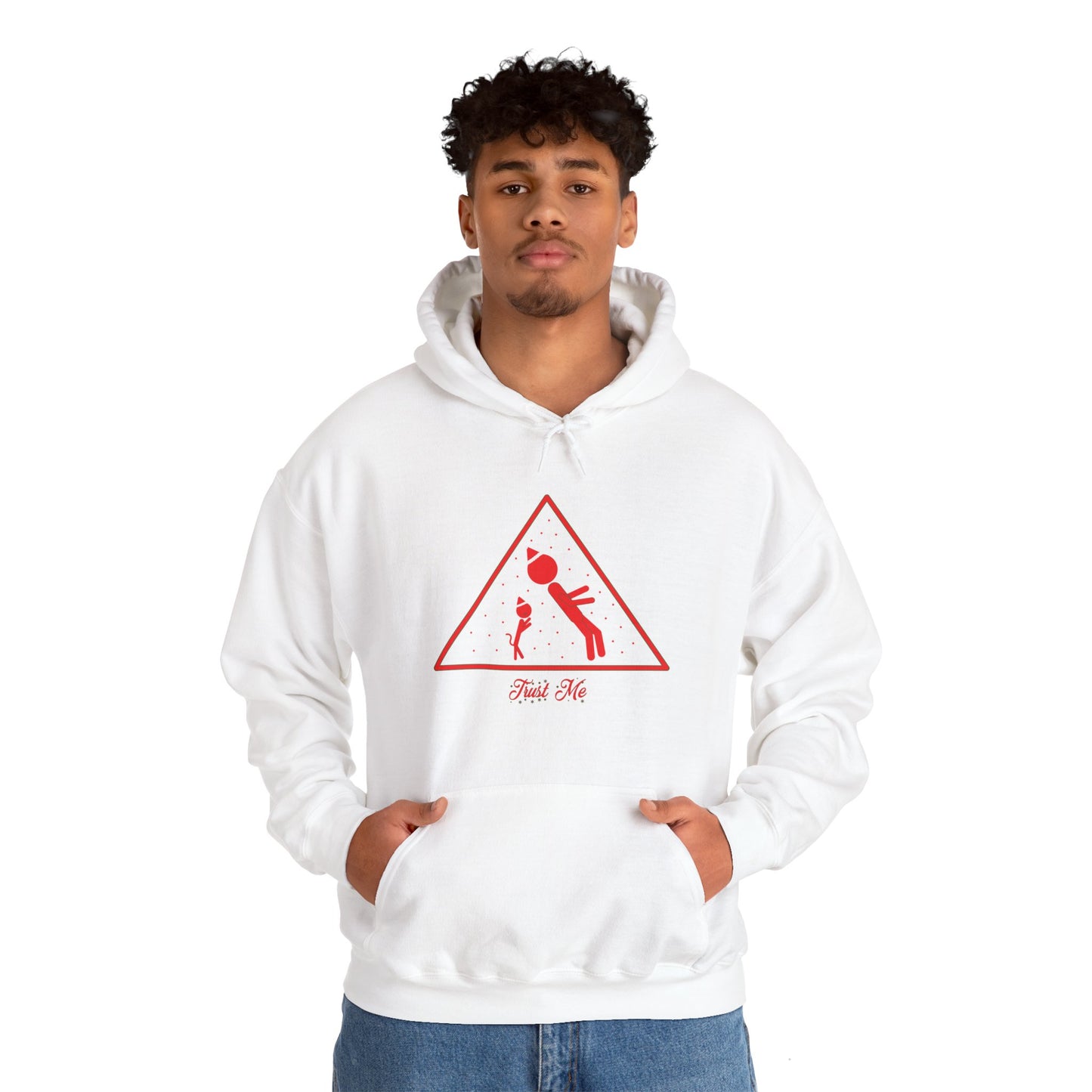 White Christmas Trust Fall Hoodie