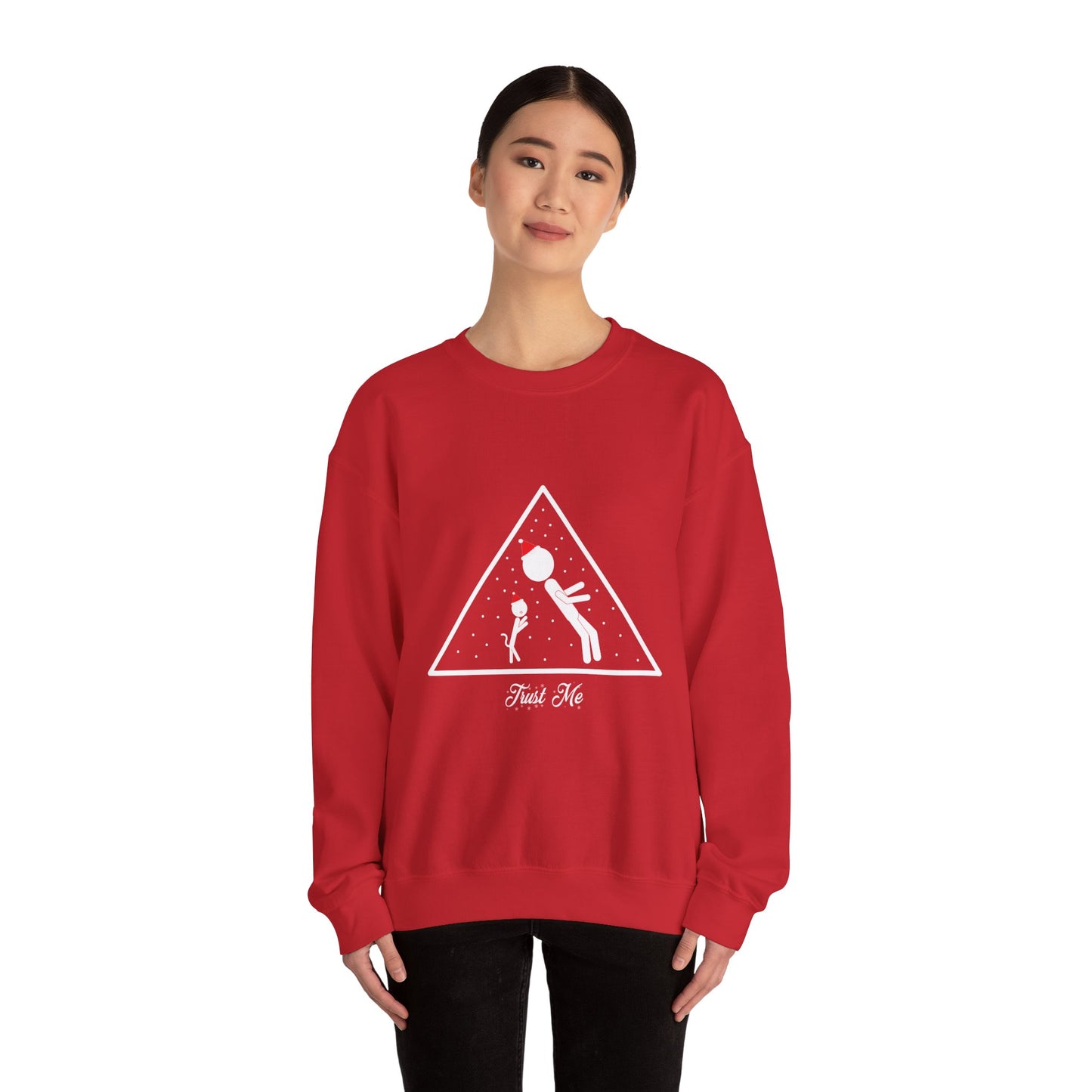 Red Christmas Trust Fall Sweatshirt