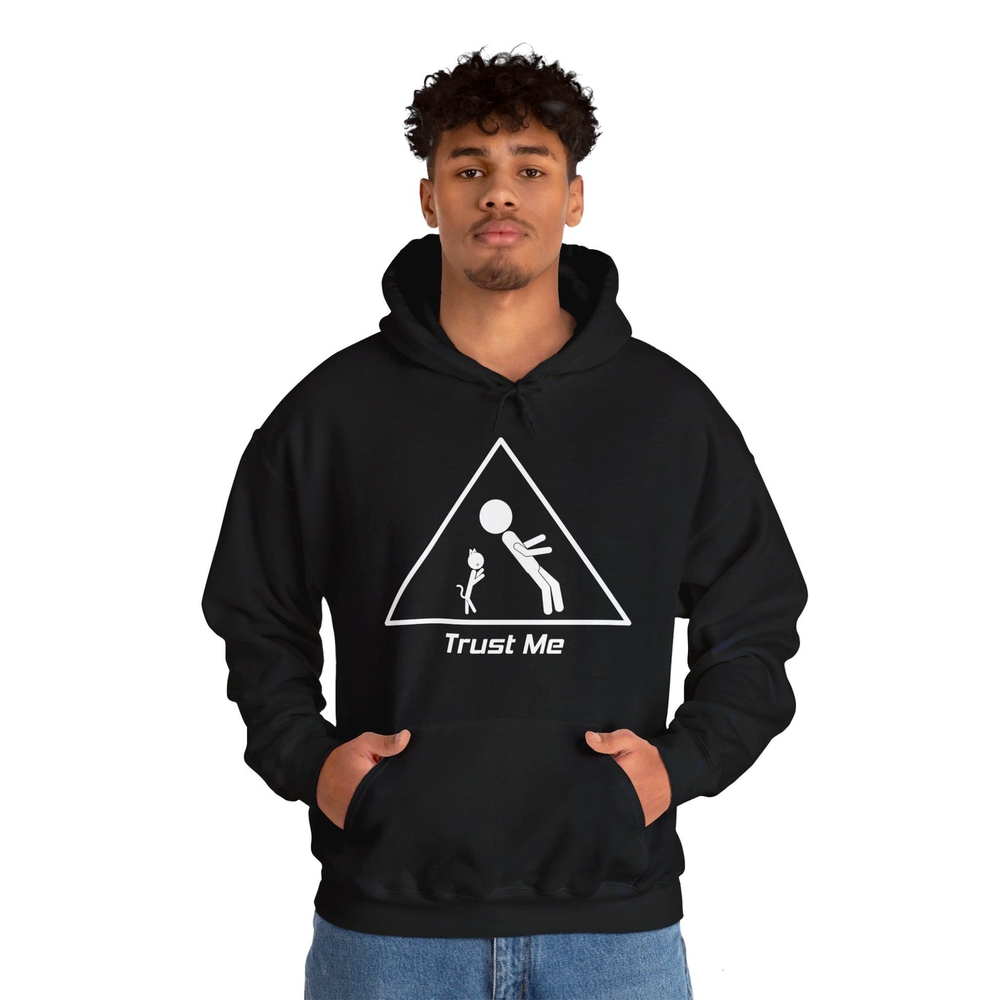 Black Trustfall Hoodie